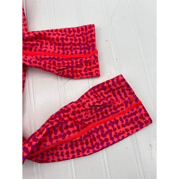 Under Armour Womens ColdGear Fitted Long Sleeve Pullover S Red/Purple Pattern - Picture 6 of 6